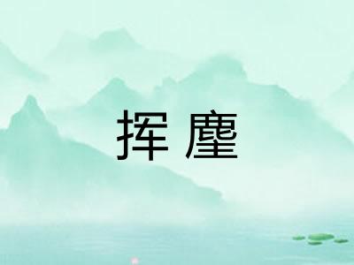 挥麈