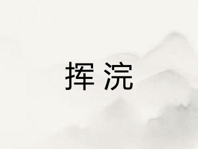 挥浣