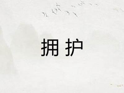 拥护