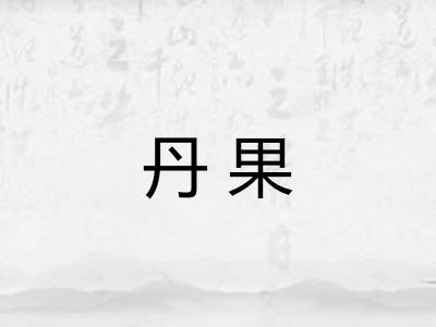 丹果