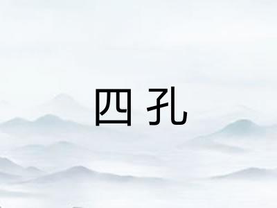 四孔