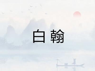白翰