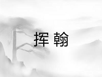 挥翰