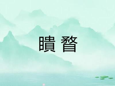 瞶瞀