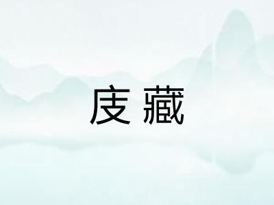 庋藏