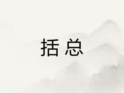 括总