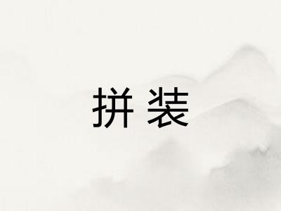 拼装
