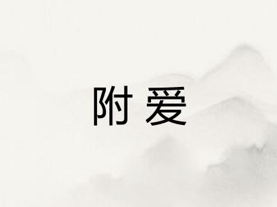 附爱