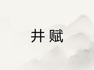 井赋