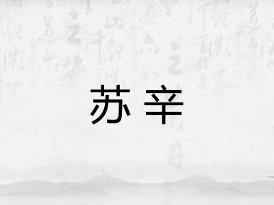 苏辛