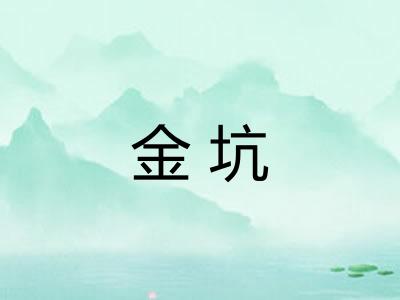 金坑