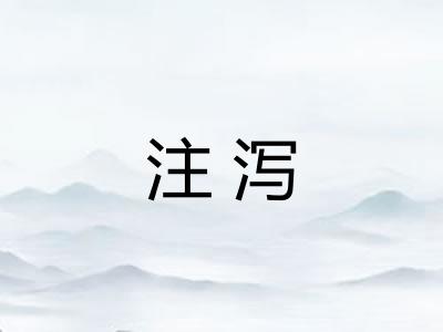 注泻