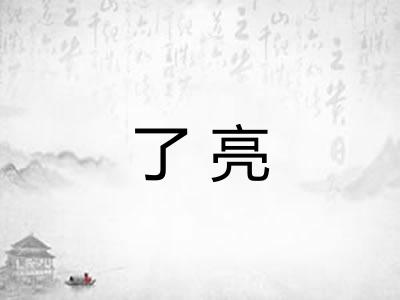 了亮
