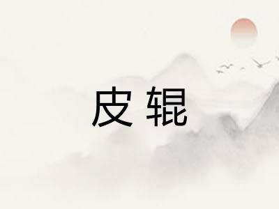 皮辊