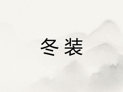 冬装