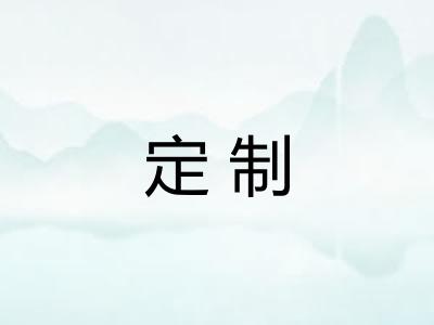 定制