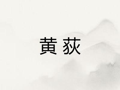 黄荻