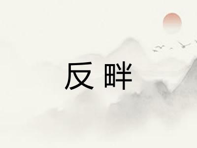 反畔
