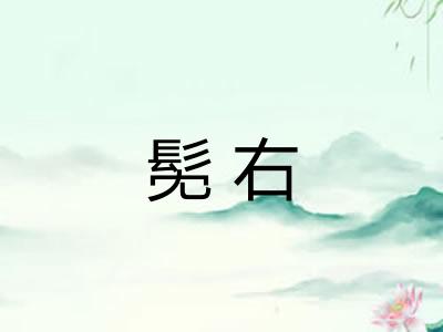 髧右