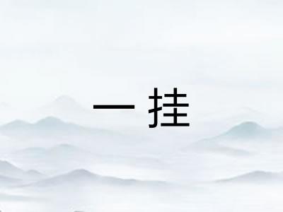 一挂
