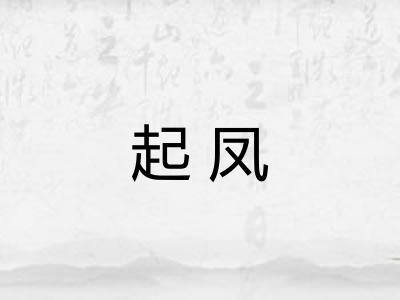 起凤
