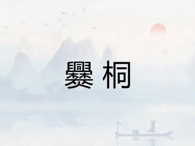 爨桐