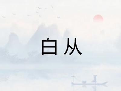 白从 白从