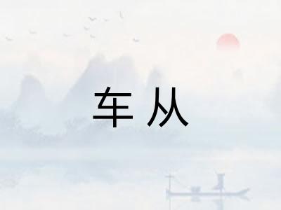 车从