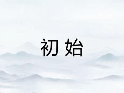 初始