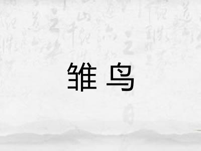雏鸟