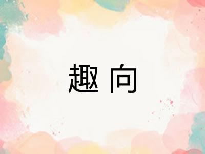 趣向