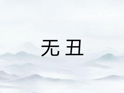 无丑