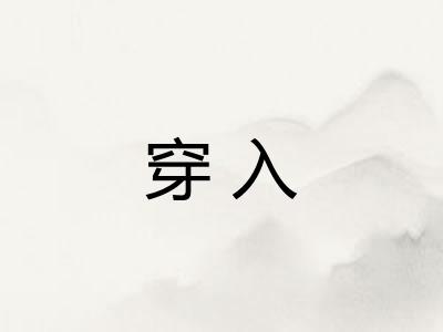 穿入