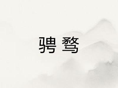 骋骛
