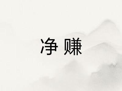 净赚