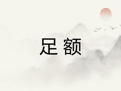 足额
