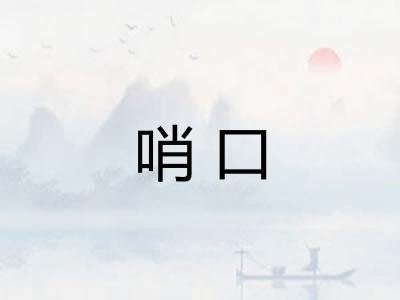 哨口