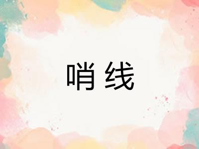 哨线