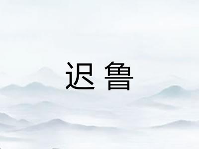 迟鲁