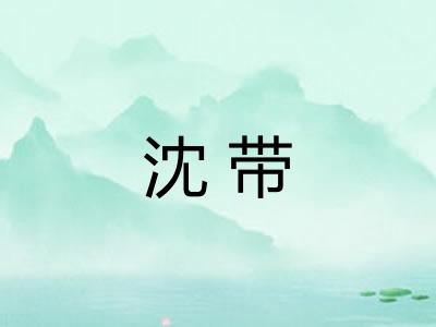 沈带