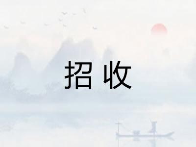 招收