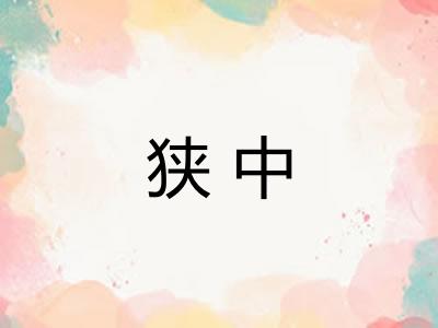 狭中