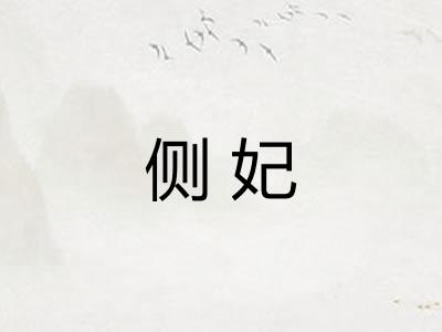 侧妃