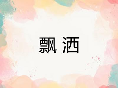 飘洒
