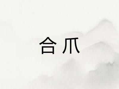 合爪