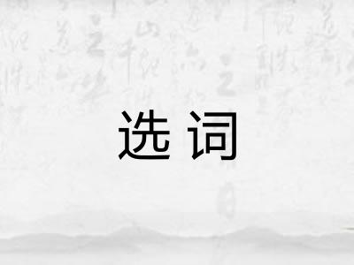 选词