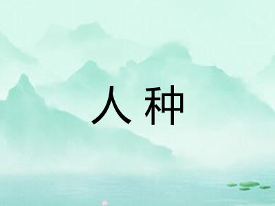 人种 人种
