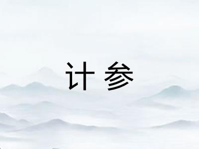 计参