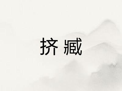 挤臧