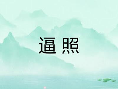 逼照